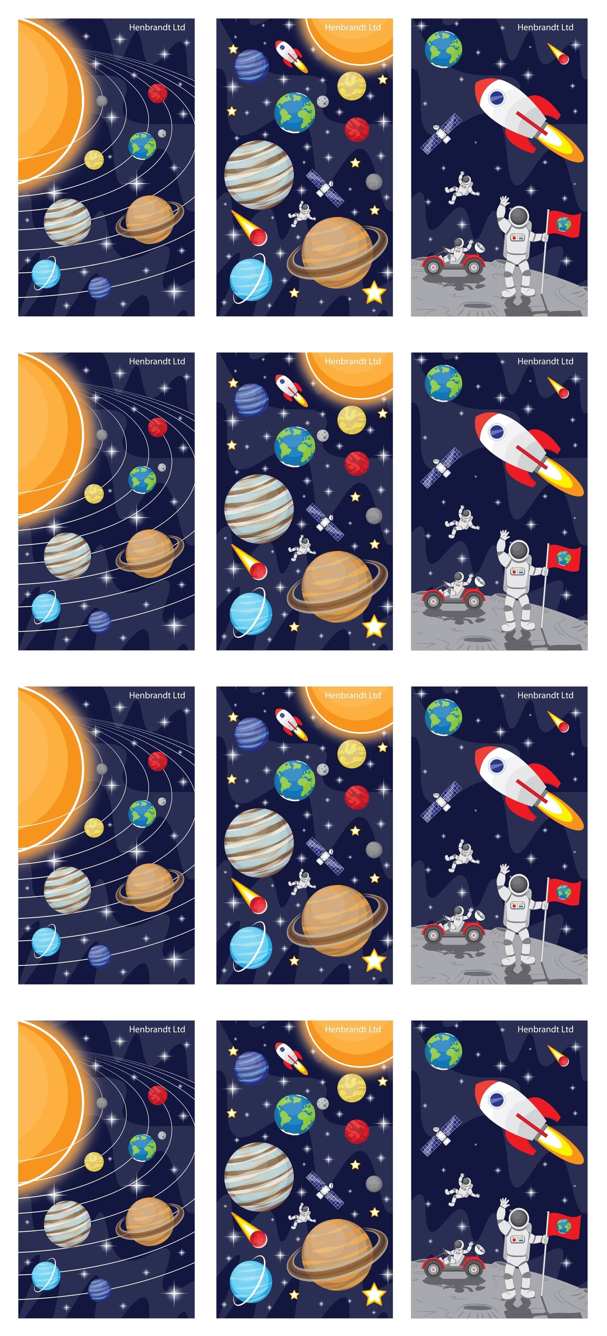 12 Mini Space Notebooks - Anilas UK