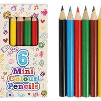 Set of 6 Assorted Mini Colouring Pencils - Anilas UK