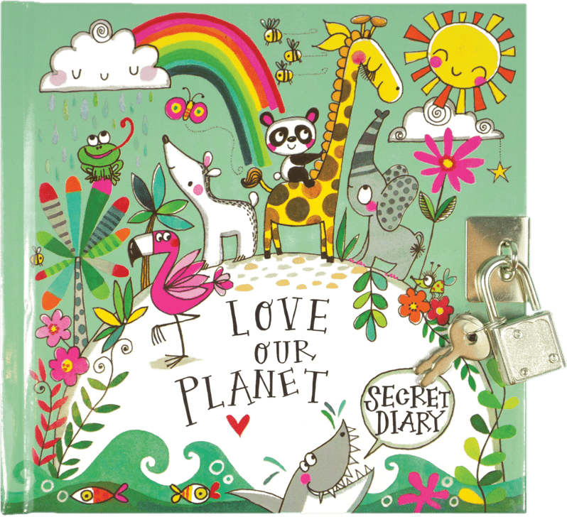 Love Our Planet Secret Diary by Rachel Ellen Designs - Anilas UK