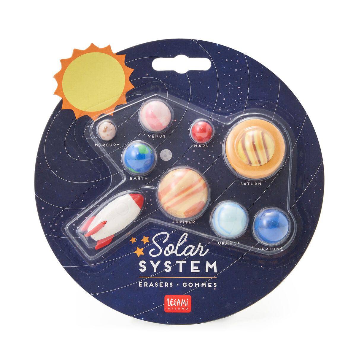 Set of 9 Solar System Erasers - Anilas UK