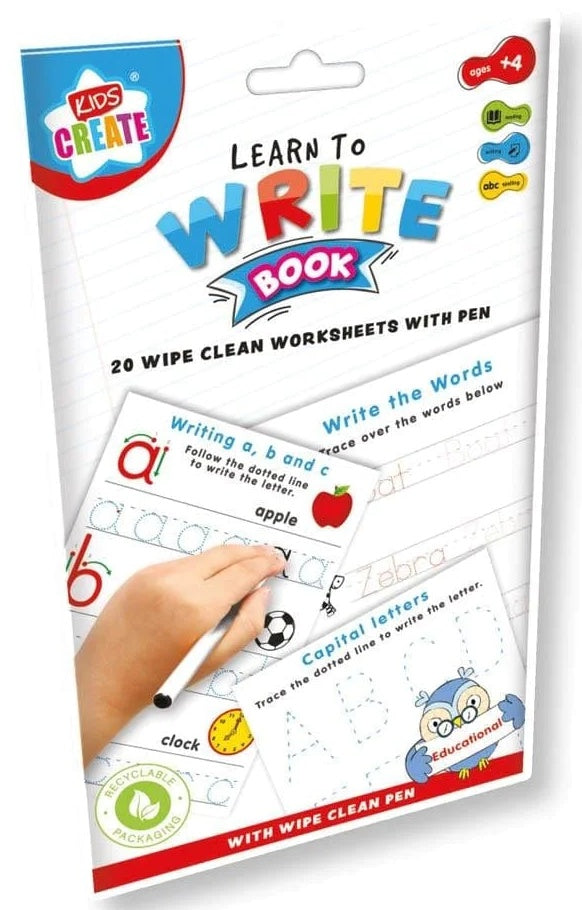Learn to Spell Book (with Wipe Clean Pen) - Anilas UK