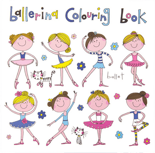 Ballerina Colouring Book by Rachel Ellen Designs - Anilas UK