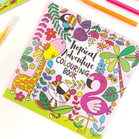 Tropical Adventure Colouring Book by Rachel Ellen Designs - Anilas UK