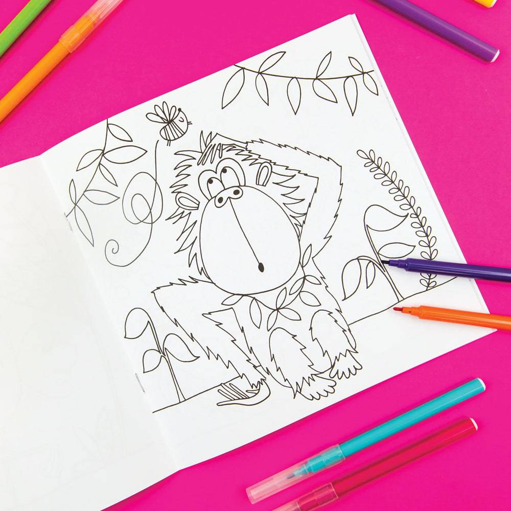 Tropical Adventure Colouring Book by Rachel Ellen Designs - Anilas UK