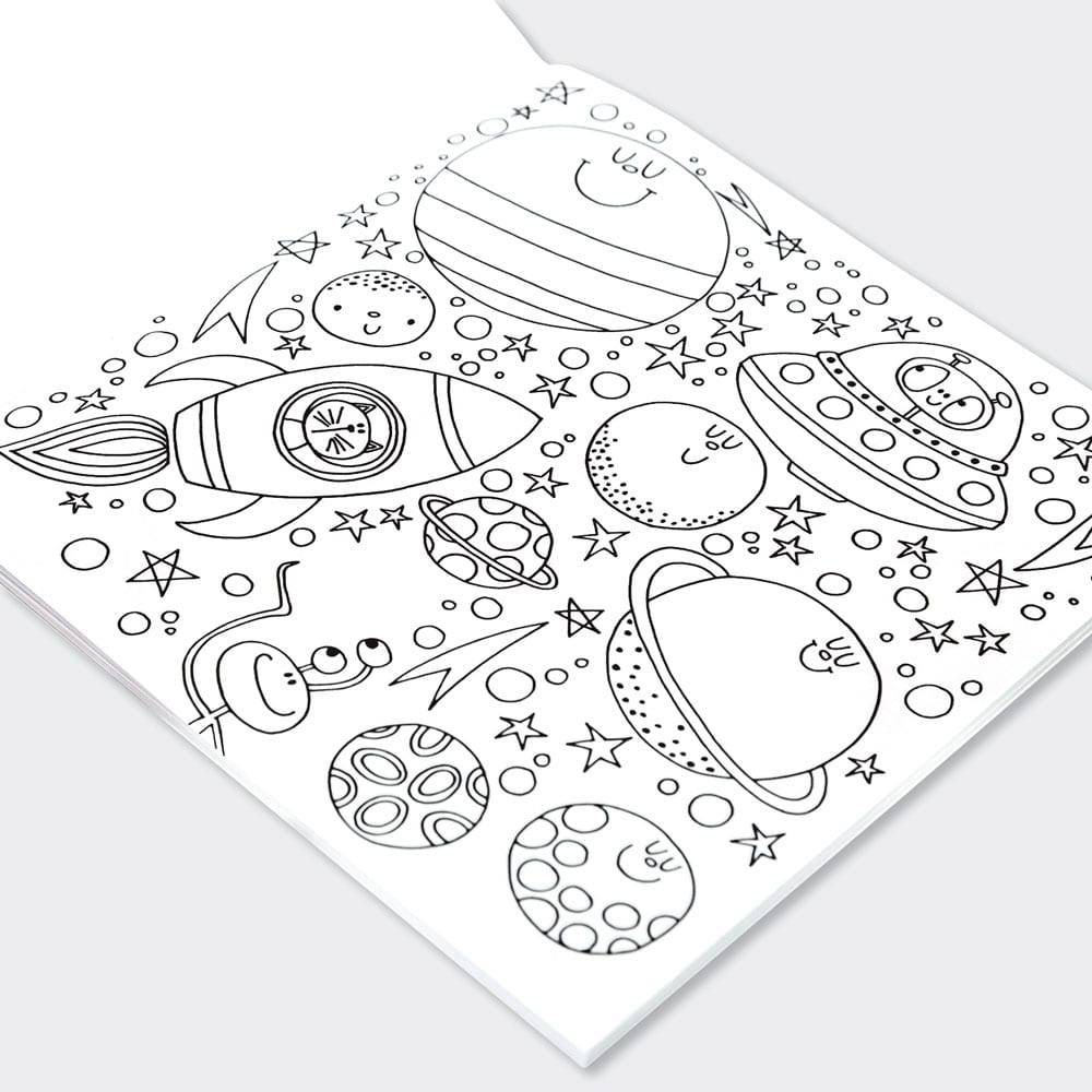 Space Adventure Colouring Book by Rachel Ellen Designs - Anilas UK