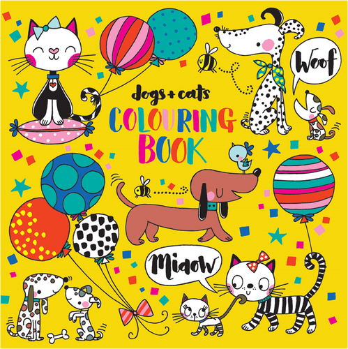 Dogs & Cats Colouring Book by Rachel Ellen Designs - Anilas UK
