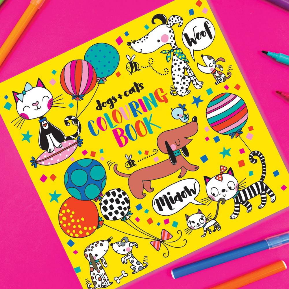 Dogs & Cats Colouring Book by Rachel Ellen Designs - Anilas UK