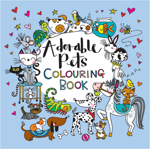 Adorable Pets Colouring Book by Rachel Ellen Designs - Anilas UK
