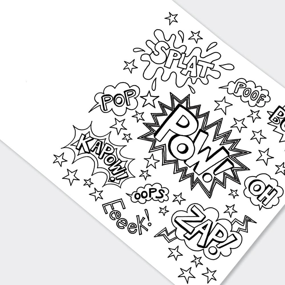 Super Hero Colouring Book by Rachel Ellen Designs - Anilas UK