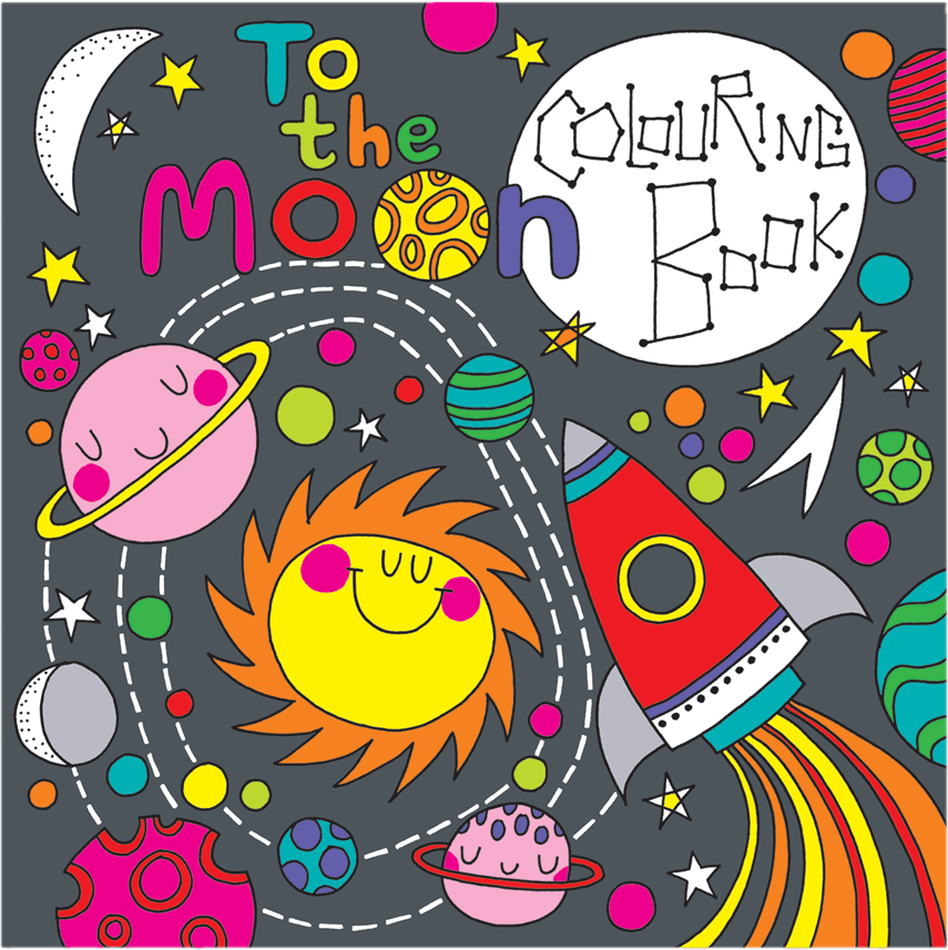 To the Moon Colouring Book by Rachel Ellen Designs - Anilas UK