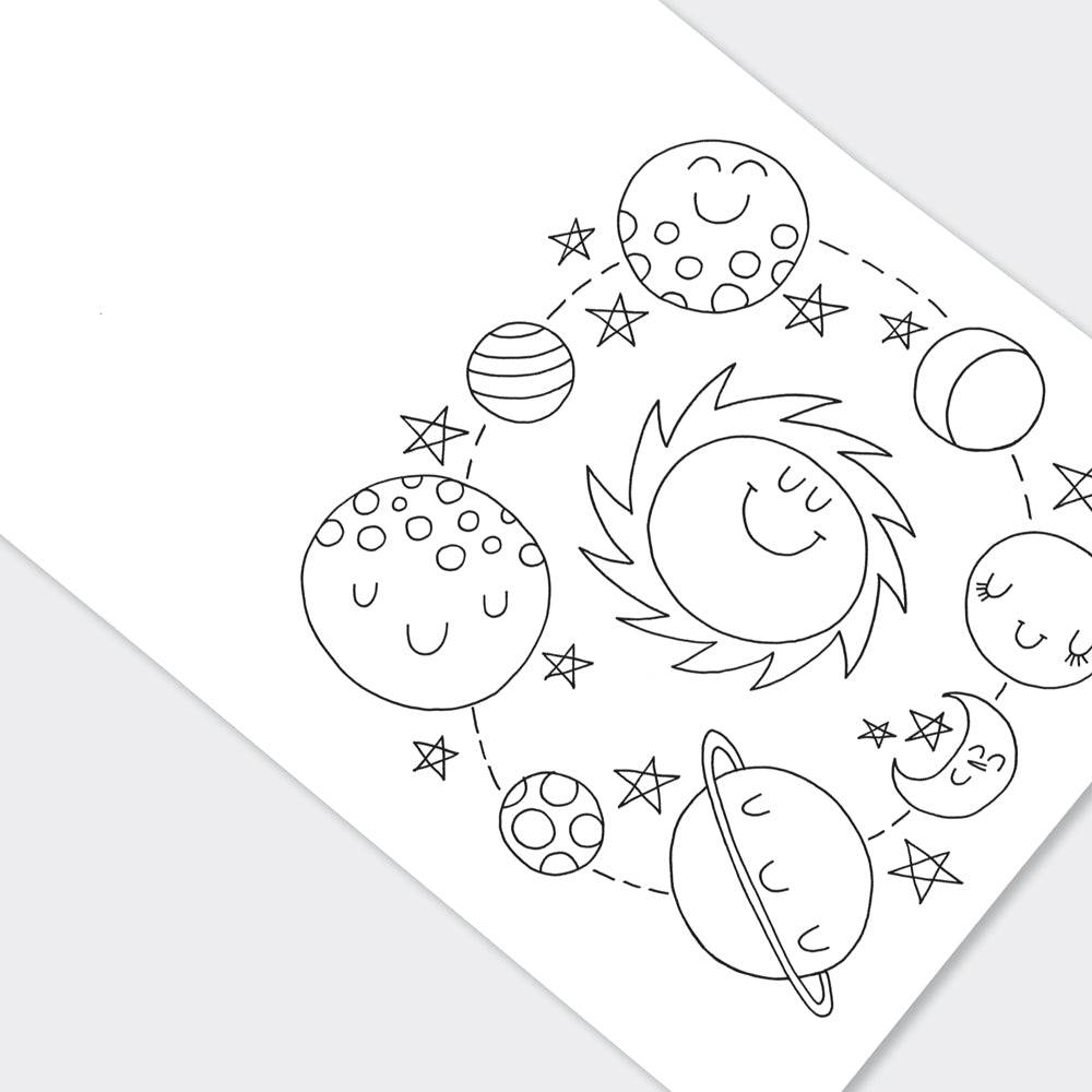 To the Moon Colouring Book by Rachel Ellen Designs - Anilas UK