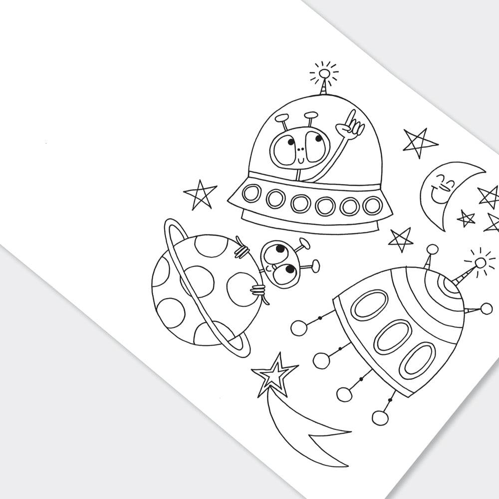 To the Moon Colouring Book by Rachel Ellen Designs - Anilas UK