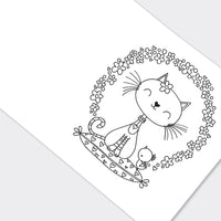 Cherry Blossom Princess & Friends Colouring Book by Rachel Ellen Designs - Anilas UK