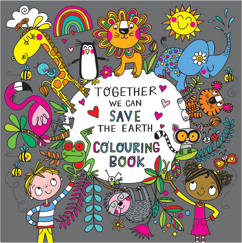 Together we can Save the Earth Colouring Book by Rachel Ellen Designs - Anilas UK