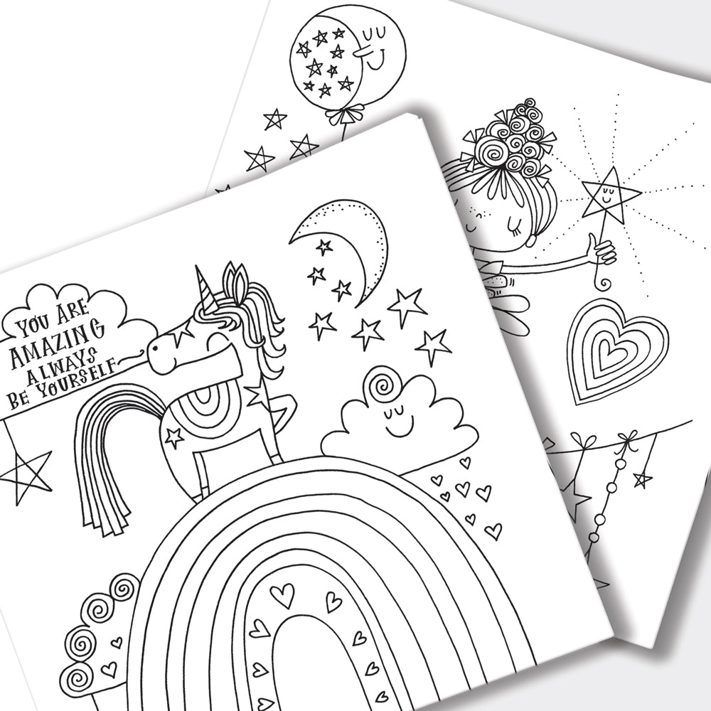 Moon dance Colouring Book by Rachel Ellen Designs - Anilas UK