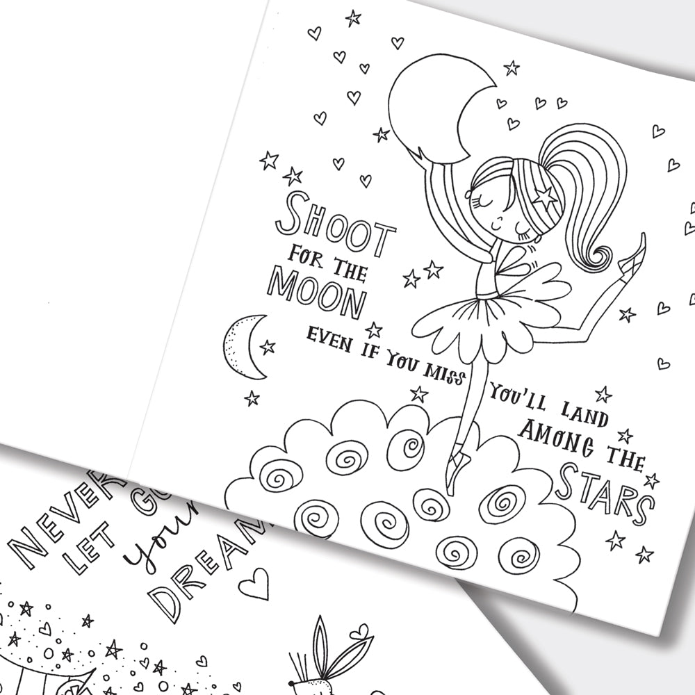 Moon dance Colouring Book by Rachel Ellen Designs - Anilas UK