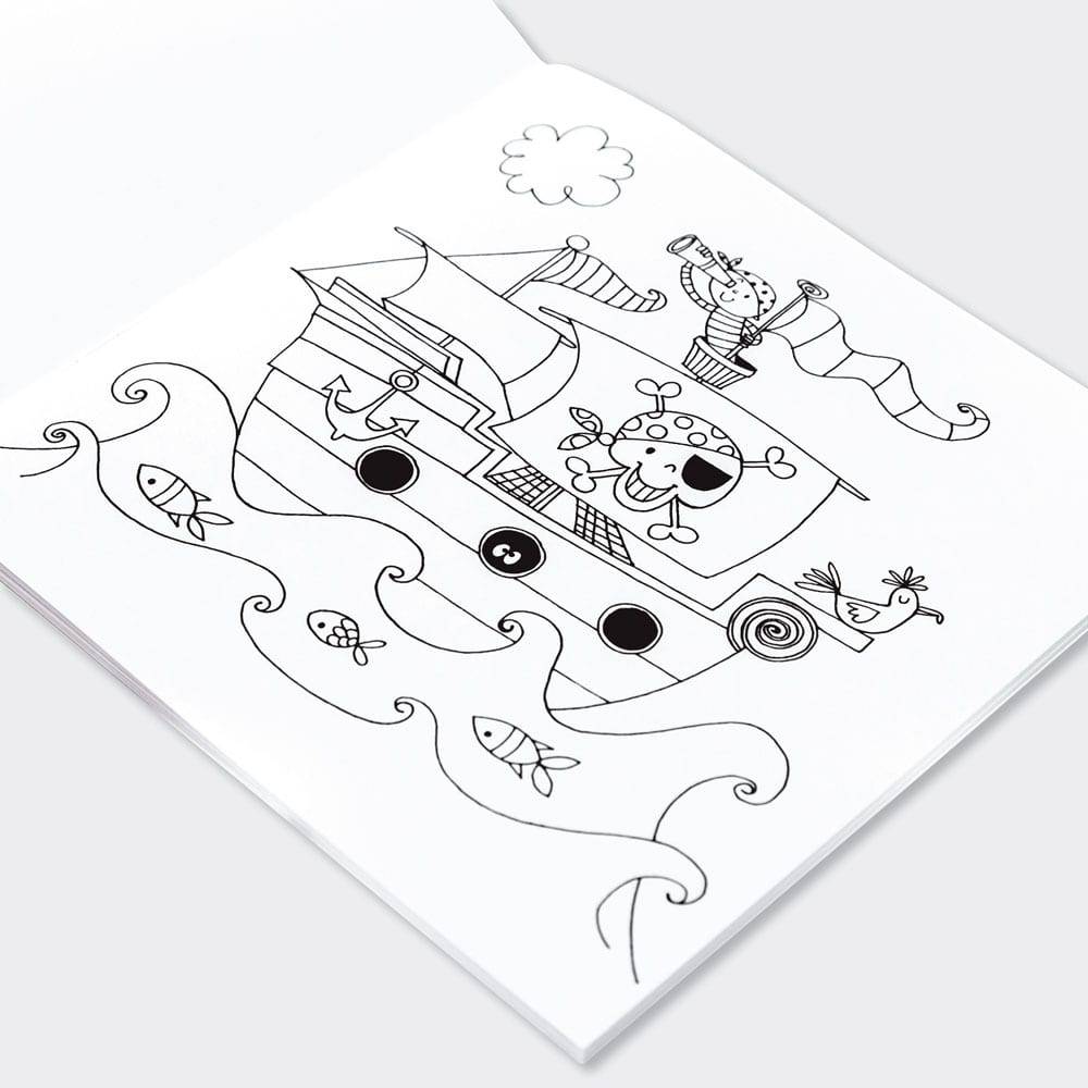Pirates Colouring Book by Rachel Ellen Designs - Anilas UK