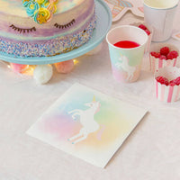 
              Pack of 20 Unicorn Pastel Recyclable Paper Napkins - Anilas UK
            