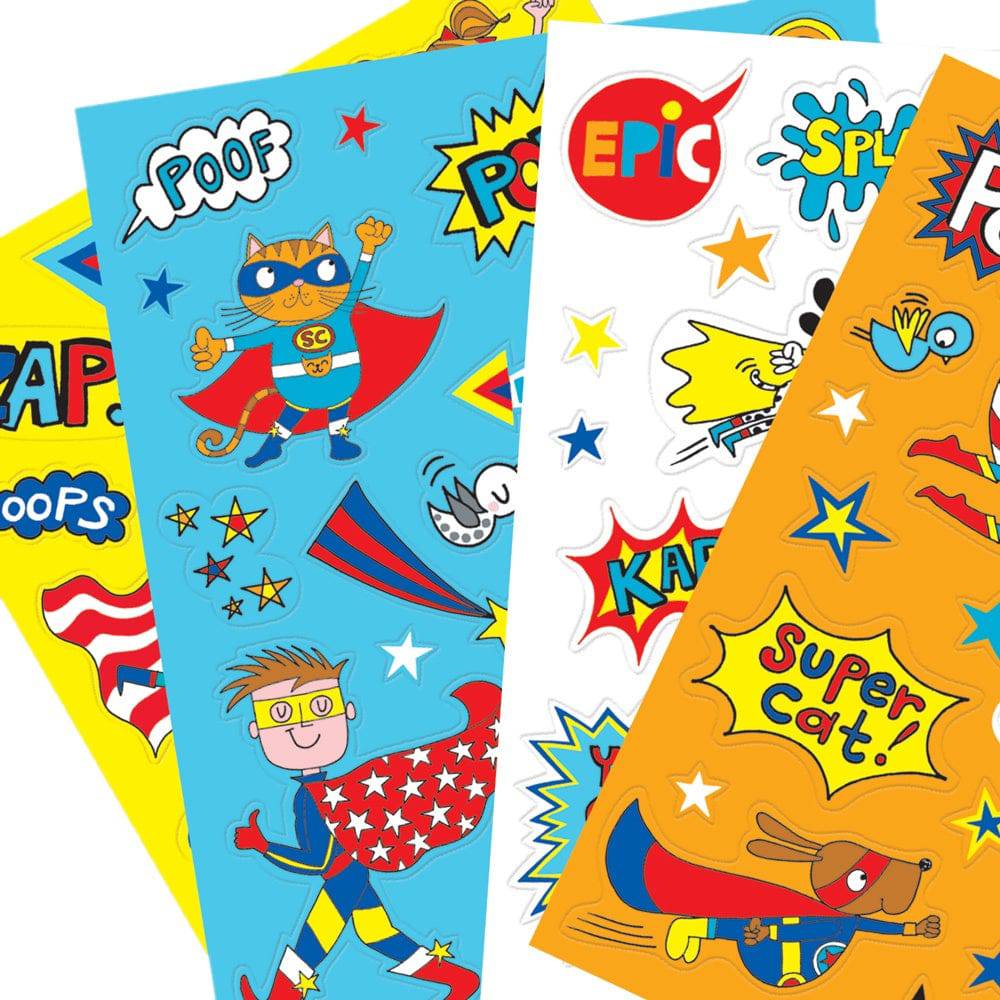 Super Hero Sticker Book by Rachel Ellen Designs - Anilas UK