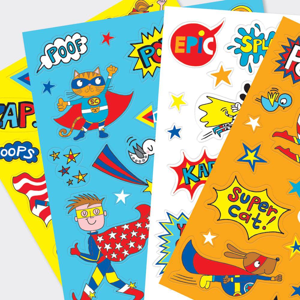 Super Hero Sticker Book by Rachel Ellen Designs - Anilas UK