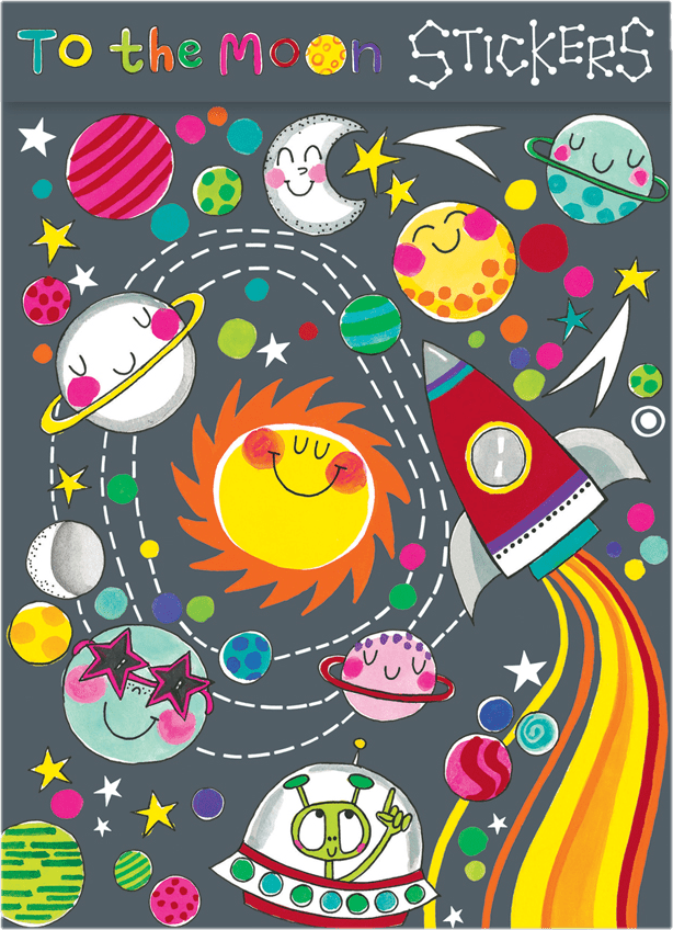To the Moon Sticker Book by Rachel Ellen Designs - Anilas UK