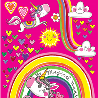 Unicorns & Rainbows Sticker Book by Rachel Ellen Designs - Anilas UK