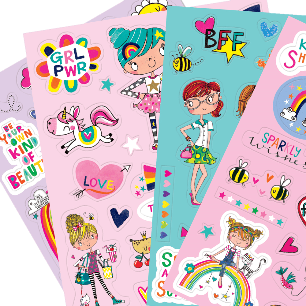 Girl Power Sticker Book by Rachel Ellen Designs - Anilas UK