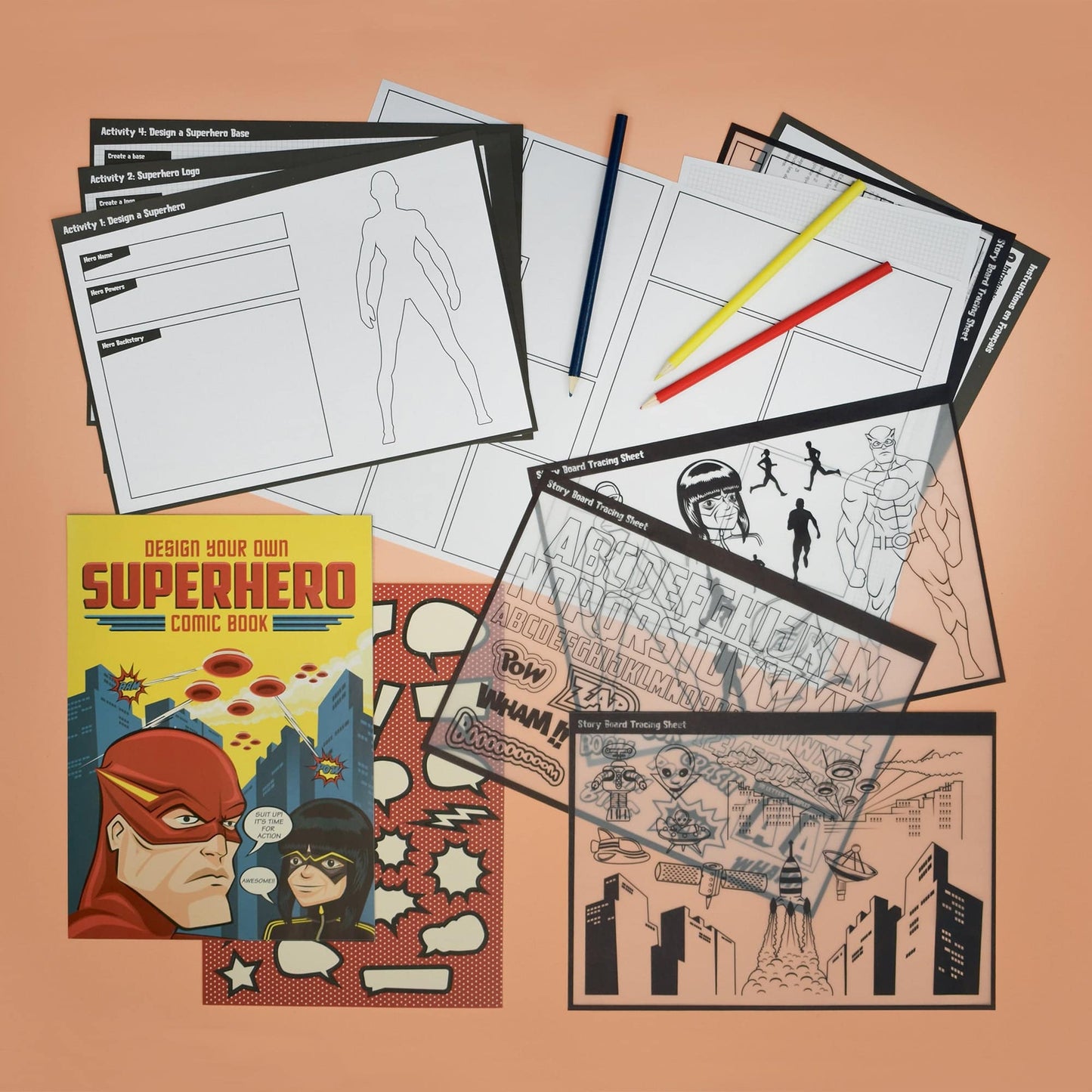 Clockwork Soldier's Design Your Own Superhero Comic Book - Anilas UK