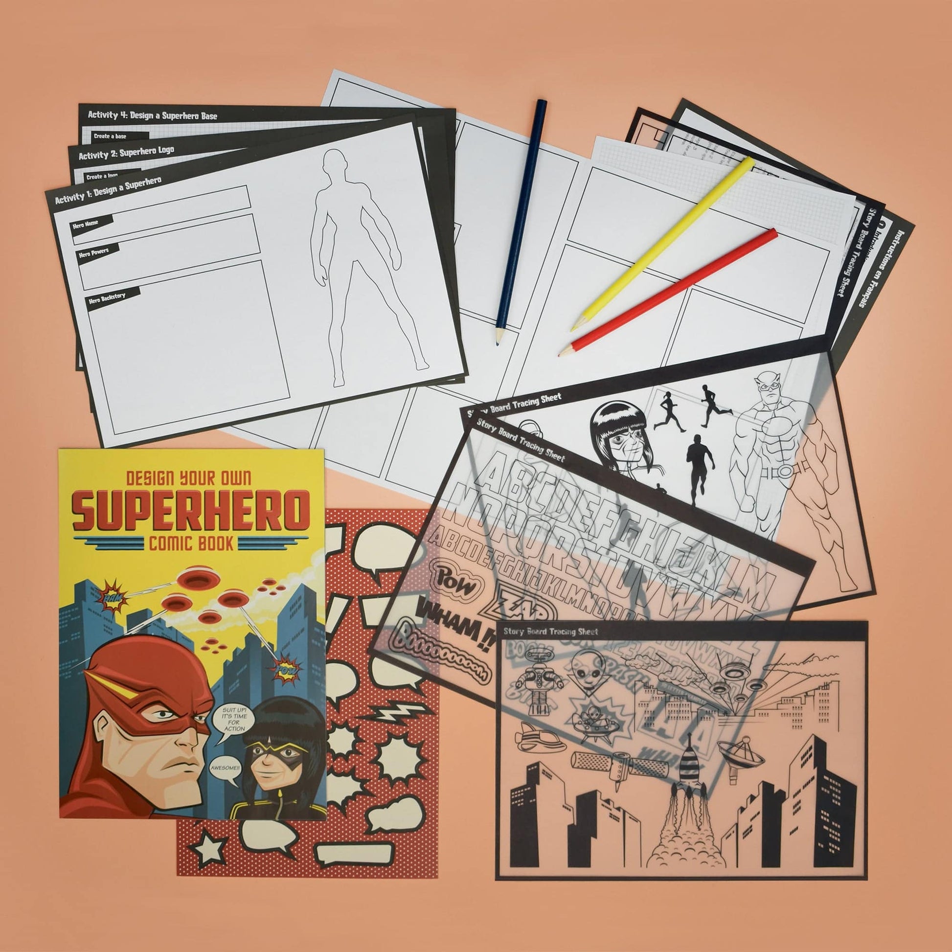 Clockwork Soldier's Design Your Own Superhero Comic Book - Anilas UK