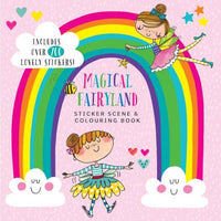Magical Fairyland Sticker Scene & Colouring Book by Rachel Ellen Designs - Anilas UK
