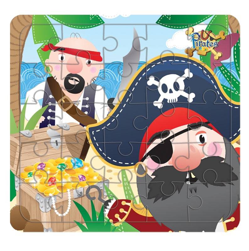 12 Mini Pirate Themed Jigsaw Puzzles - Anilas UK