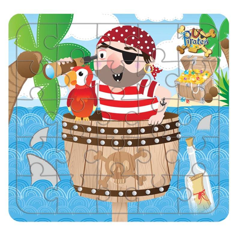 12 Mini Pirate Themed Jigsaw Puzzles - Anilas UK