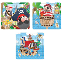 12 Mini Pirate Themed Jigsaw Puzzles - Anilas UK