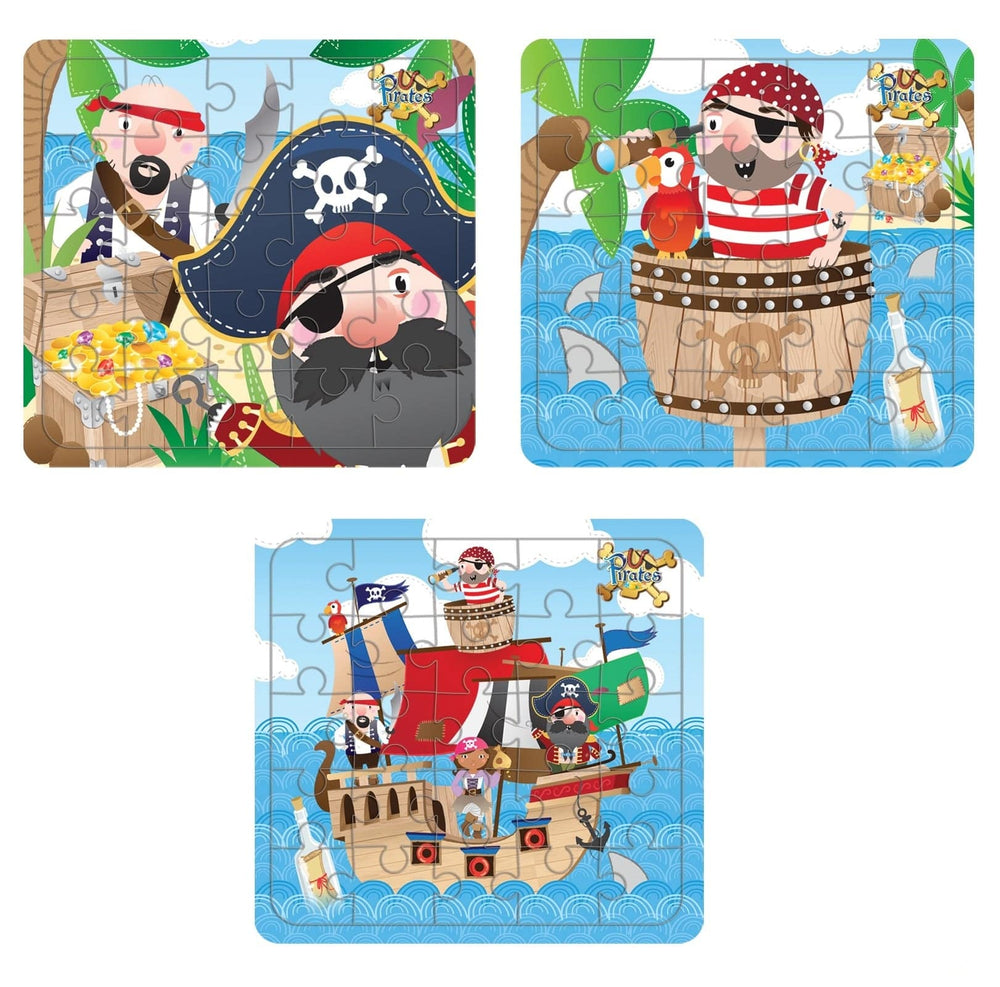 12 Mini Pirate Themed Jigsaw Puzzles - Anilas UK