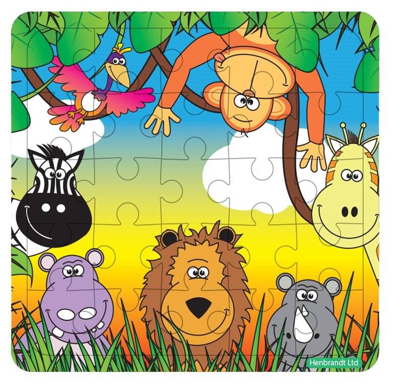 12 Mini Jungle Themed Jigsaw Puzzles - Anilas UK