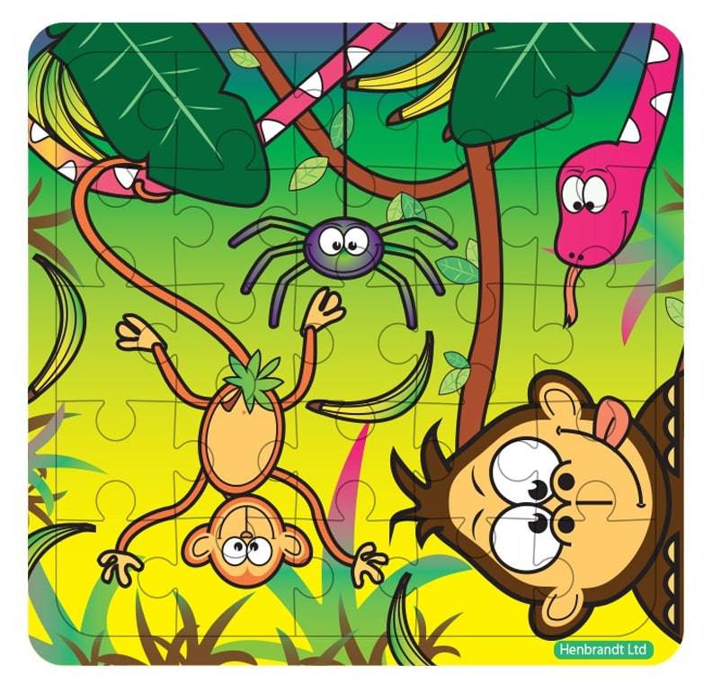 12 Mini Jungle Themed Jigsaw Puzzles - Anilas UK