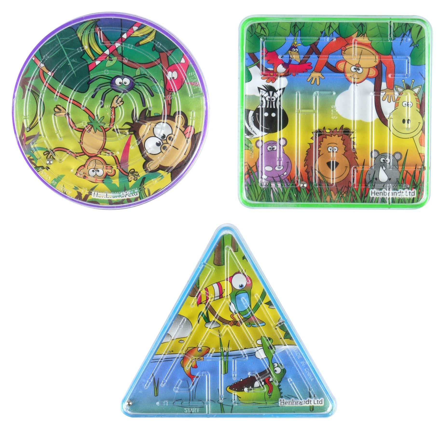 12 Mini Jungle Themed Mazes - Anilas UK