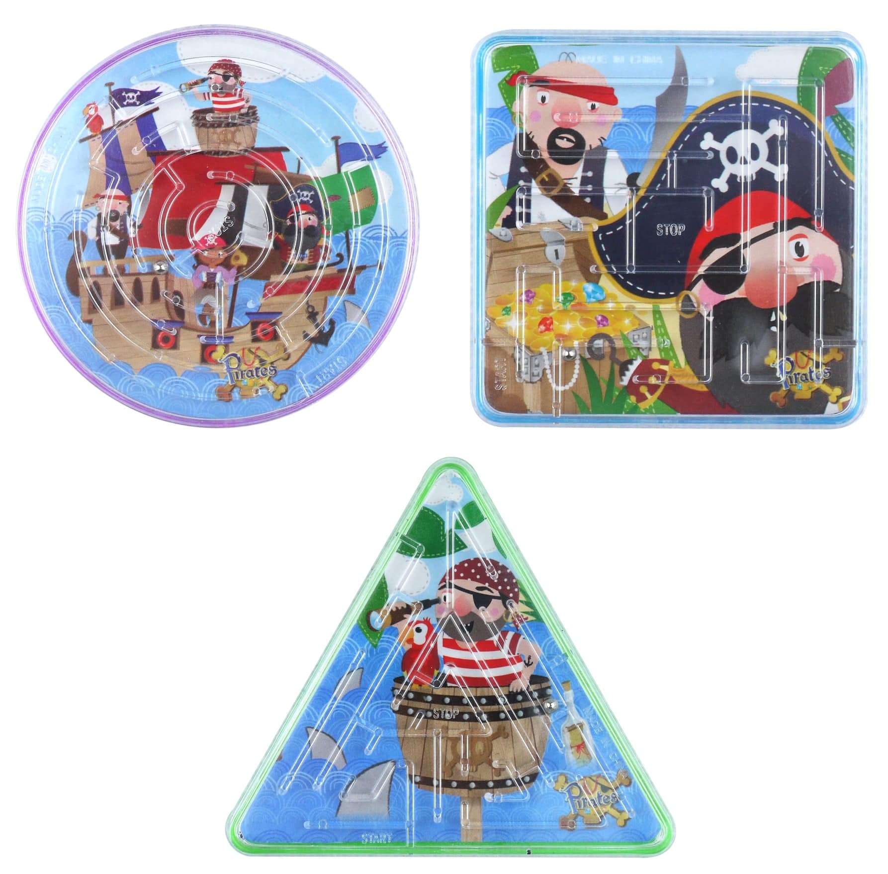 12 Mini Pirate Themed Mazes - Anilas UK