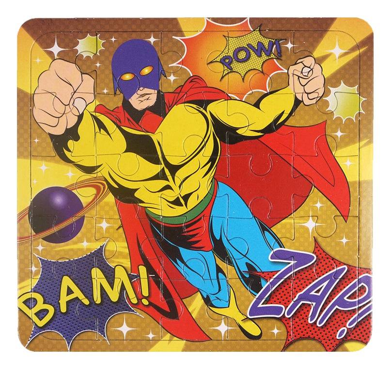 12 Mini Superhero Themed Jigsaw Puzzles - Anilas UK