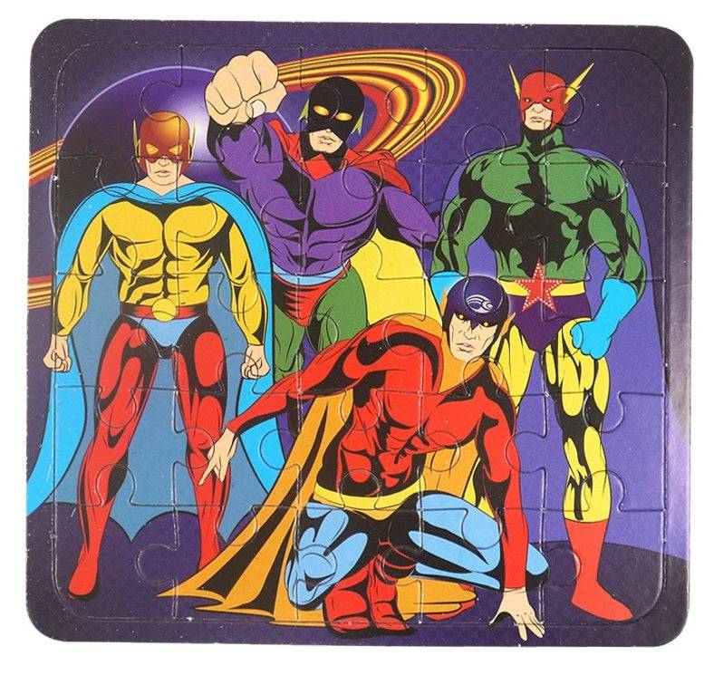 12 Mini Superhero Themed Jigsaw Puzzles - Anilas UK