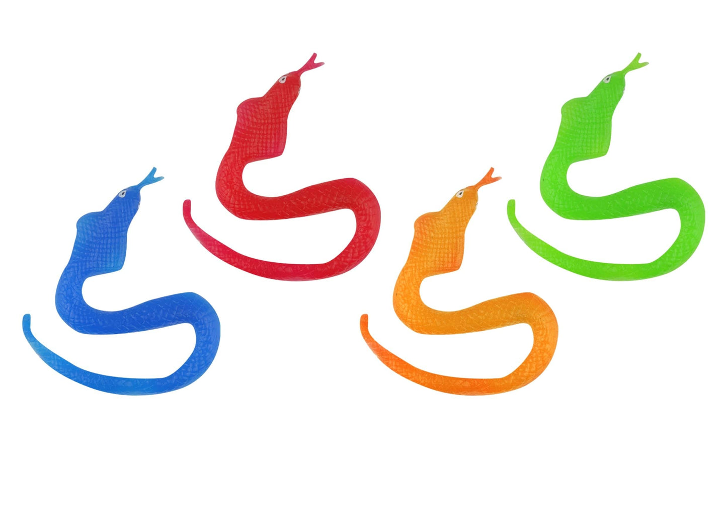 12 Stretch Sticky Translucent Snakes - Anilas UK