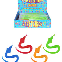12 Stretch Sticky Translucent Snakes - Anilas UK