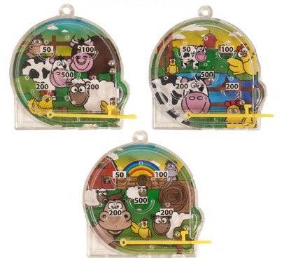 12 Mini Farm Animals Pinball Puzzle Games - Anilas UK