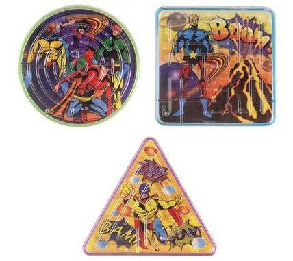 12 Mini Superhero Themed Mazes - Anilas UK