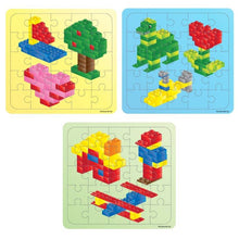 12 Mini Bricks Themed Jigsaw Puzzles - Anilas UK