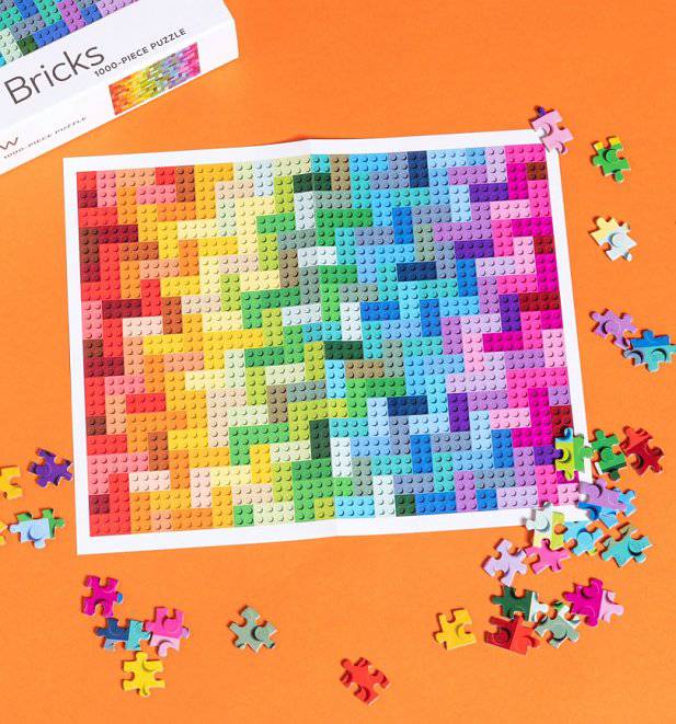 Lego Rainbow Bricks 1000 Piece Puzzle Anilas UK