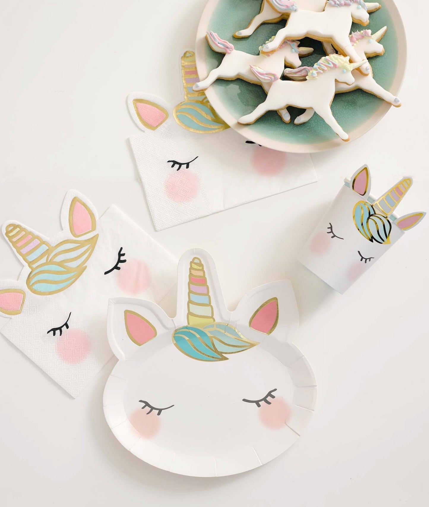 Pack of 8 We Heart Unicorns Face Plates - Anilas UK
