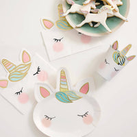 Pack of 8 We Heart Unicorns Face Plates - Anilas UK