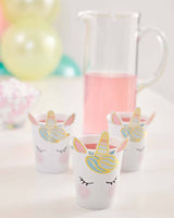 
              Pack of 8 We Heart Unicorns Face Cups - Anilas UK
            