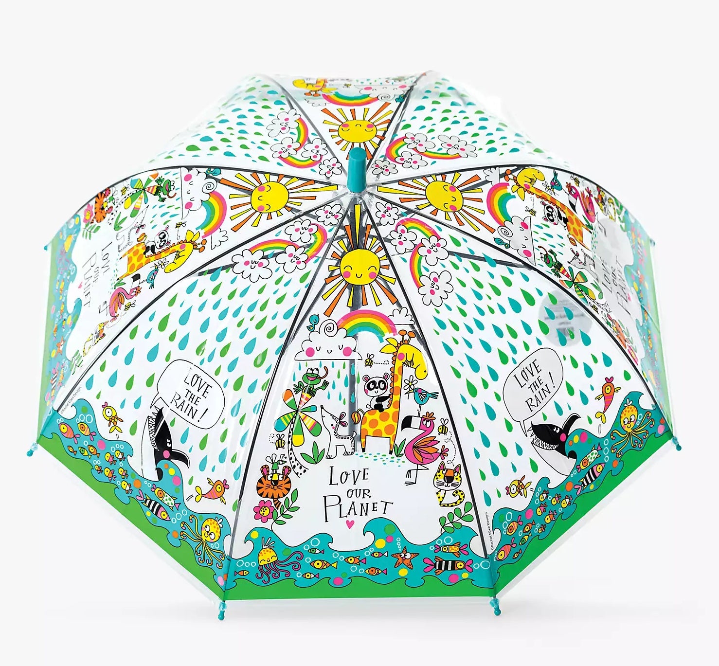 Love Our Planet Umbrella by Rachel Ellen Designs - Anilas UK
